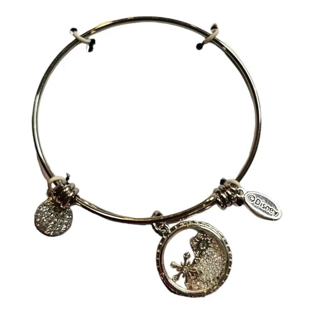 Disney Frozen ll Bangle SilverPlated Cubic Zirconia Nature is Magical Bracelet